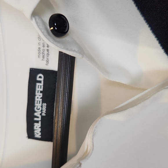 Karl Lagerfeld Colorblock Button-Down Shirt Size Medium - Picture 5 of 12